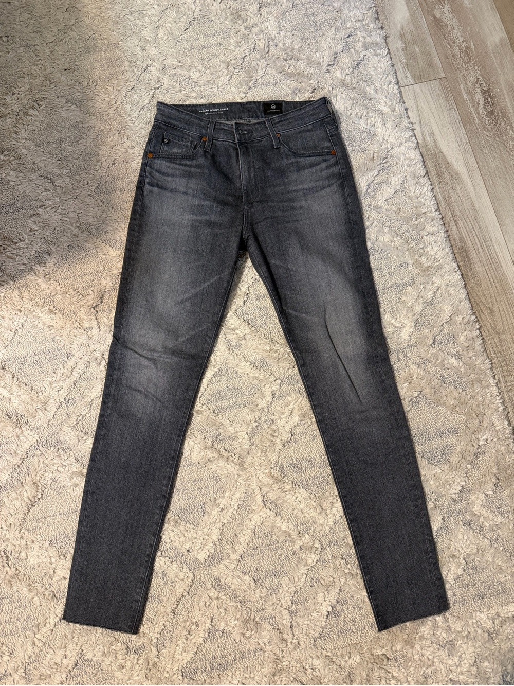 AG Adriano Goldschmied Charcoal Skinny Jeans